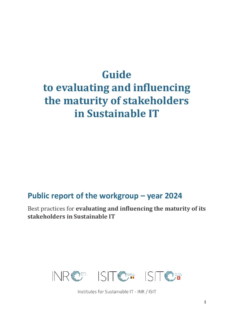 Guide pour l’évaluation et l’influence de la Maturité en NR des Parties Prenantes