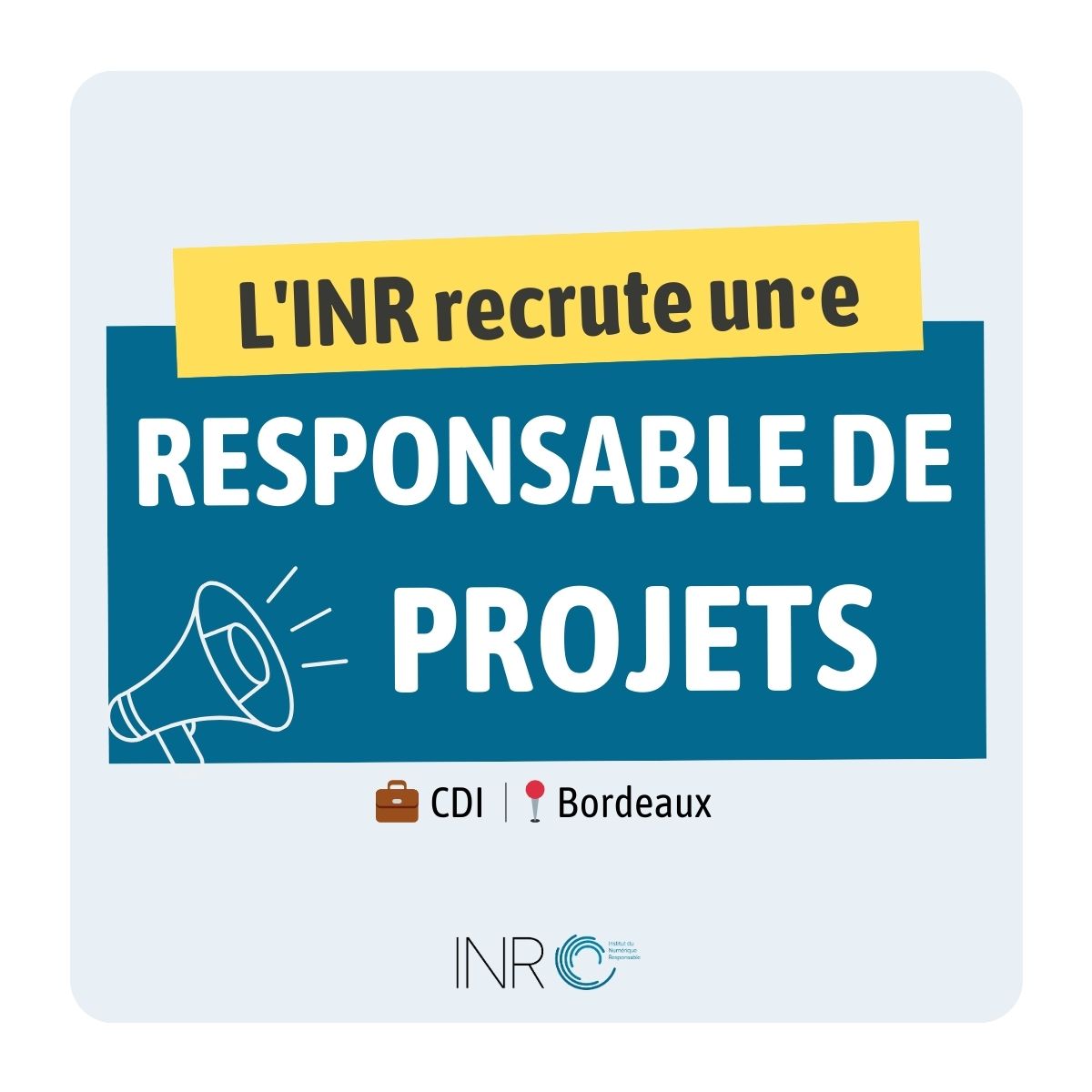 CDI - Responsable de projets