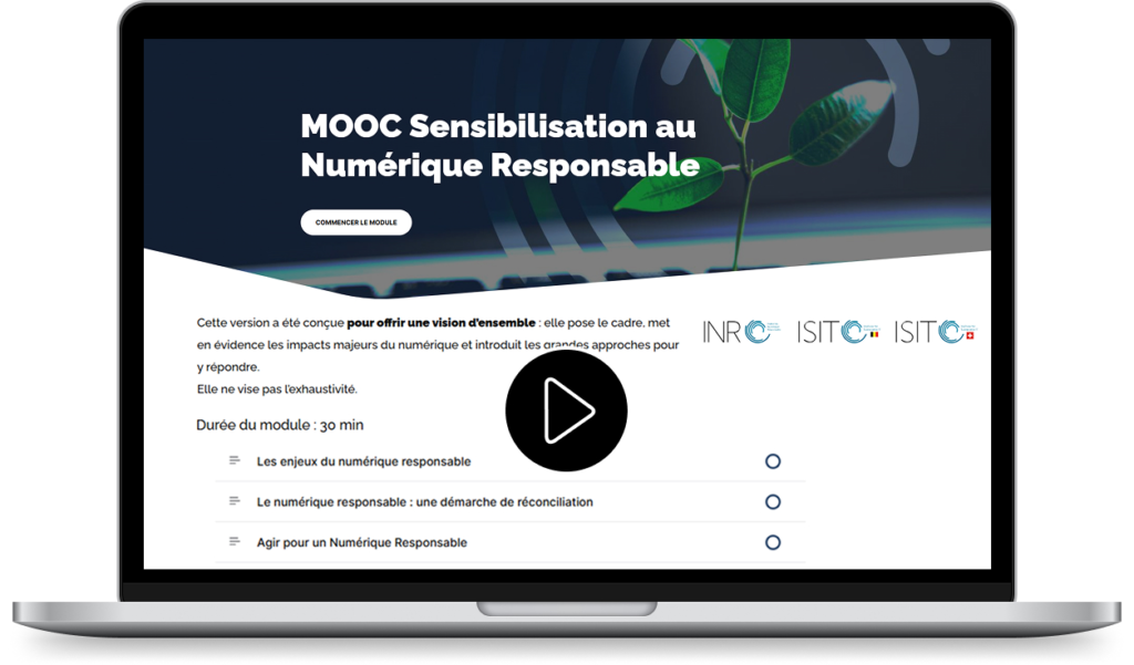 La version courte du MOOC de sensibilisation au Numérique Responsable de l’INR est disponible