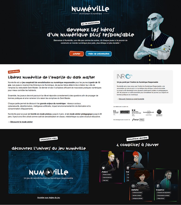 Numéville : un jeu pour sensibiliser au numérique responsable