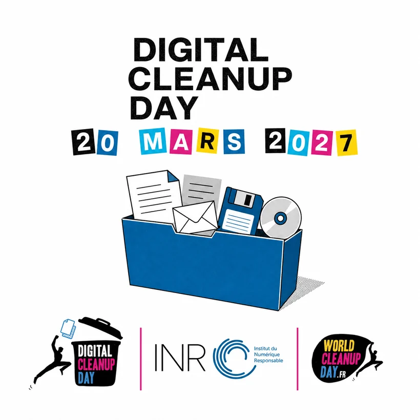 Affiche du Digital Cleanup Day du 20 mars 2027.